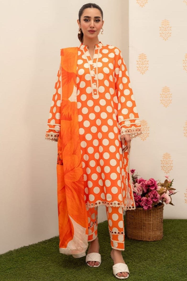 Digital Printed Unstitched Lawn Suit 3pc With Monar Digital Printed Dupatta