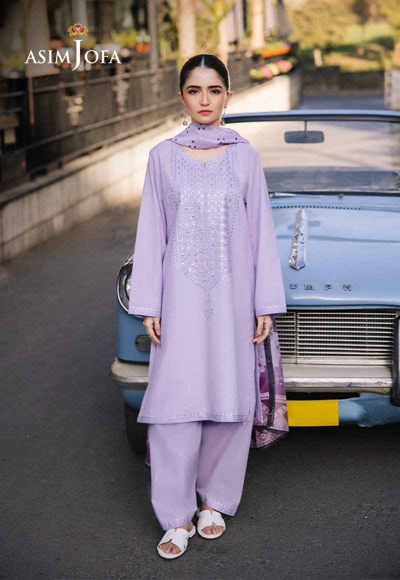 ZS-2625 Lawn Unstitched 3pc Embroidered Suit With Digital Printed Poly Lawn Dupatta